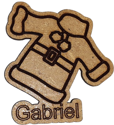 Magnet - Habit du Père Noël personnalisable